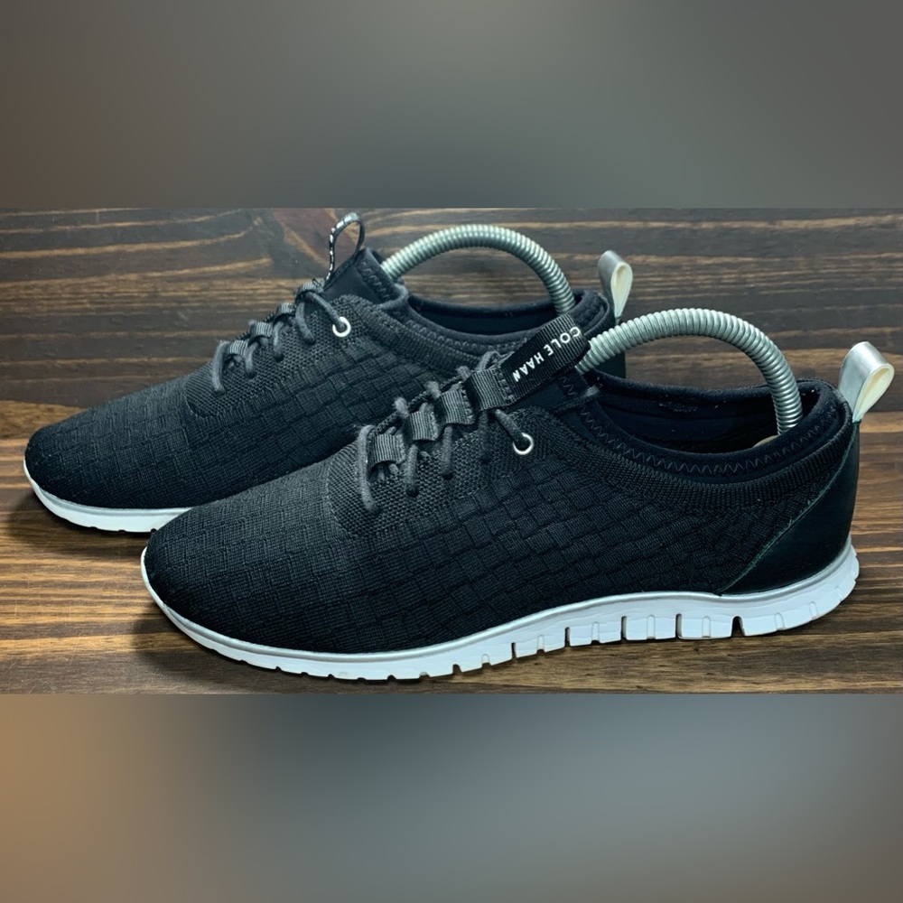 Cole Haan Zerogrand Stitchlite Distance Womens Size 8.5 B Shoes Black Oxford